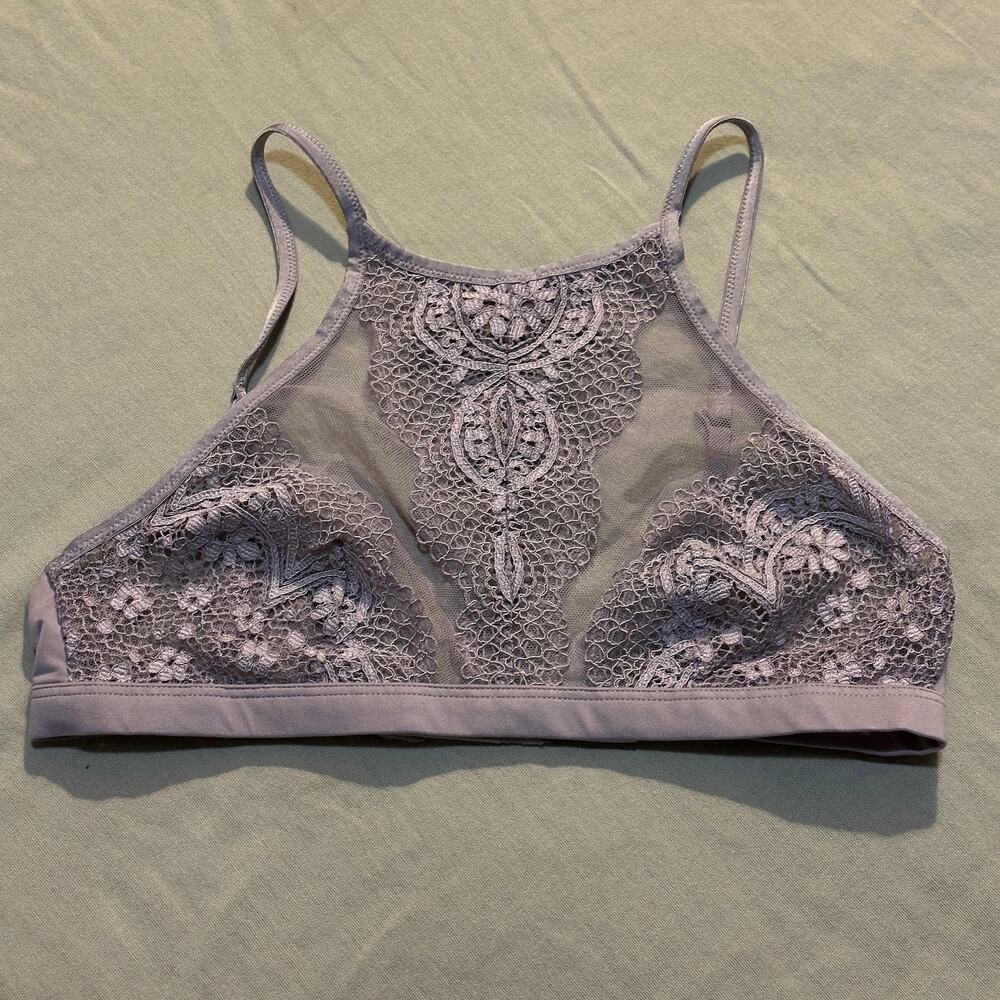 Victoria's Secret Body S Lace Bralette Bra Dusty Lavender Fairy Boho Whimsygoth
